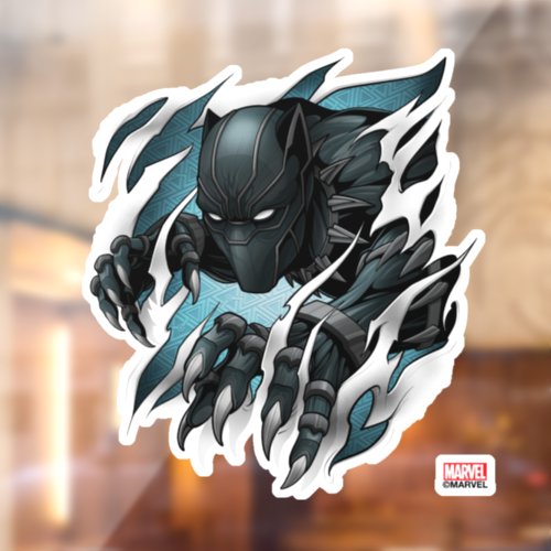 Avengers Classics  Black Panther Tearing Through Window Cling