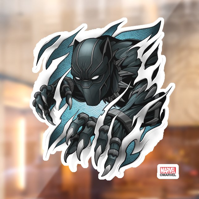 Avengers Classics | Black Panther Tearing Through Window Cling (Sheet 2)