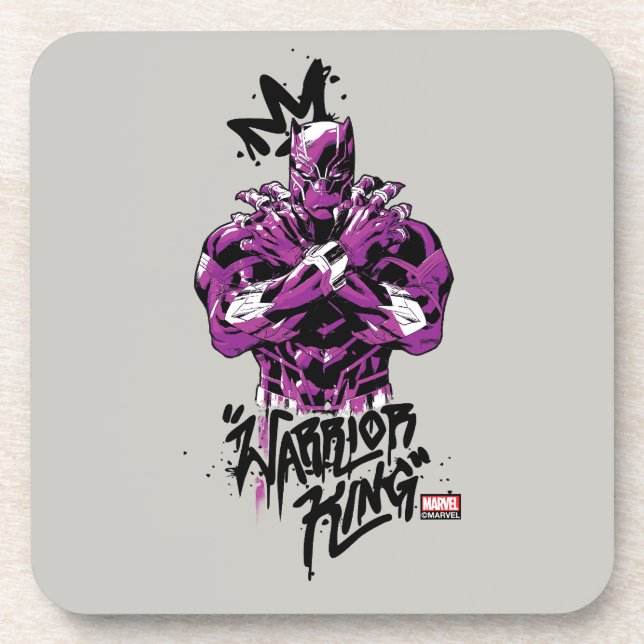 Avengers Classics | Black Panther Warrior King Beverage Coaster (Front)