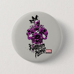 Avengers Classics   Black Panther Warrior King Button