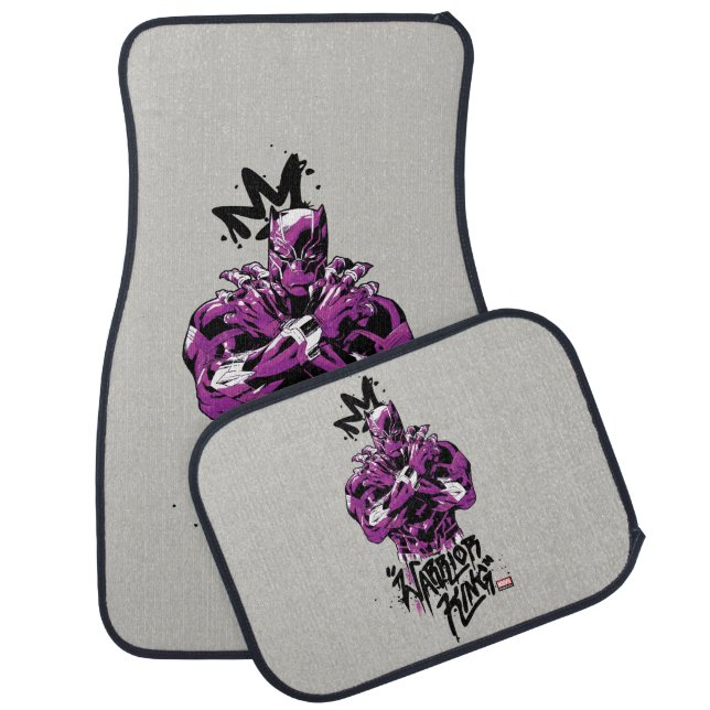 Avengers Classics | Black Panther Warrior King Car Floor Mat (Set)