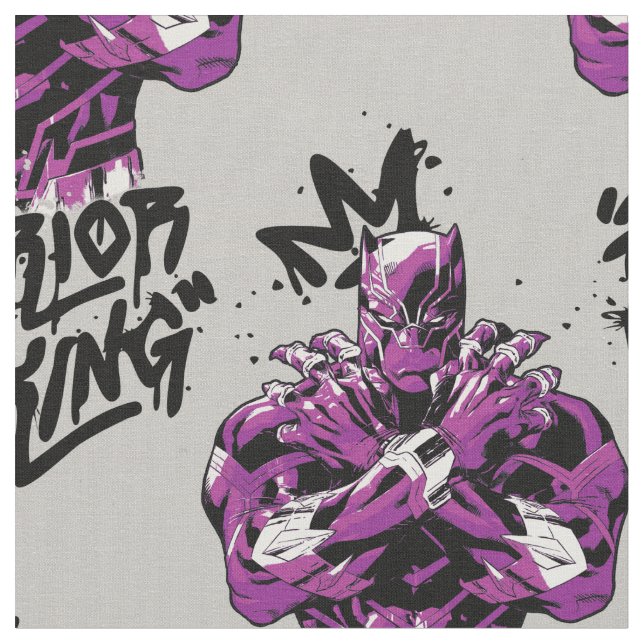 Avengers Classics | Black Panther Warrior King Fabric (Close Up)