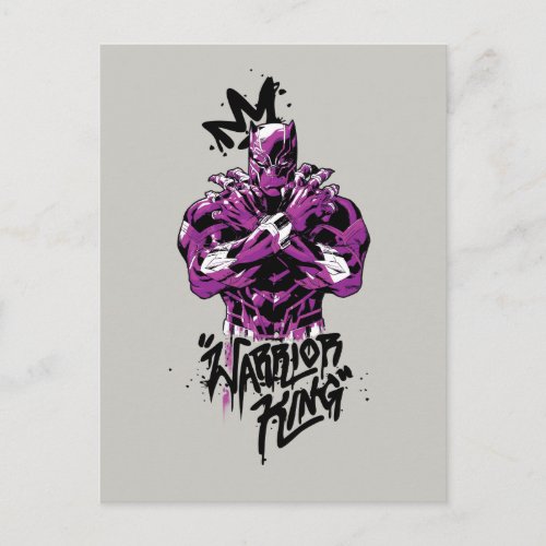 Avengers Classics  Black Panther Warrior King Postcard