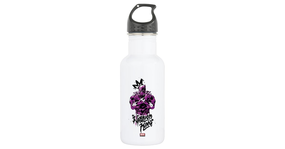 Avengers Classics, Black Panther Warrior King Stainless Steel Water Bottle