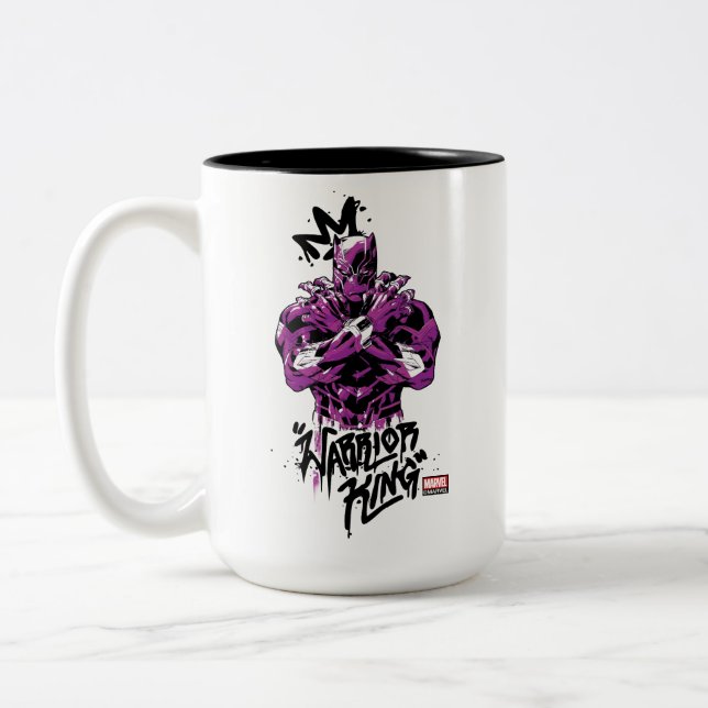 Avengers Classics | Black Panther Warrior King Two-Tone Coffee Mug (Left)
