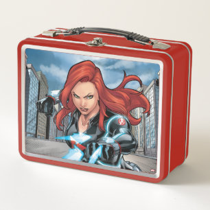 Avengers Classics Black Widow Attack Metal Lunch Box