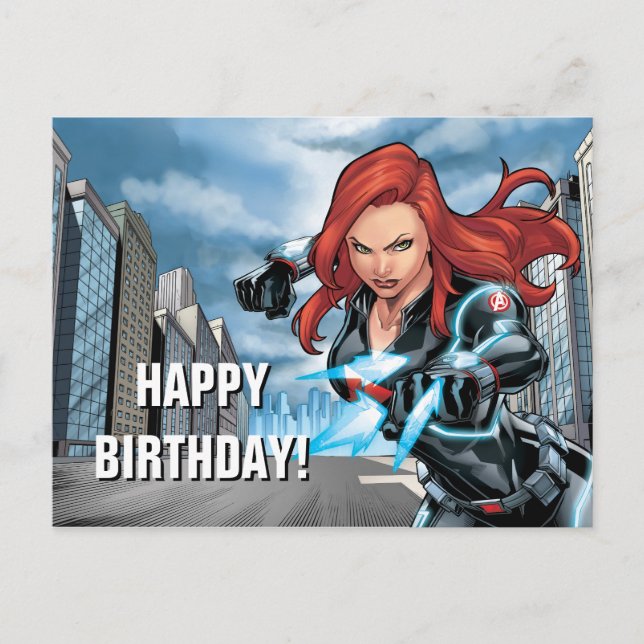 Avengers Classics | Black Widow Attack Postcard (Front)