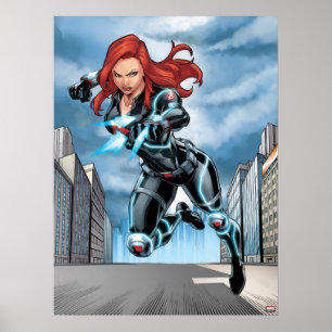 Avengers Classics Black Widow Attack Poster