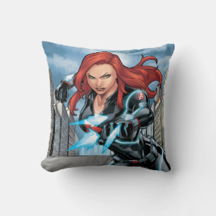 Avengers Classics   Black Widow Attack Throw Pillow