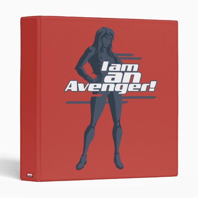 Avengers Classics | Black Widow "I Am" Graphic 3 Ring Binder (Front/Spine)