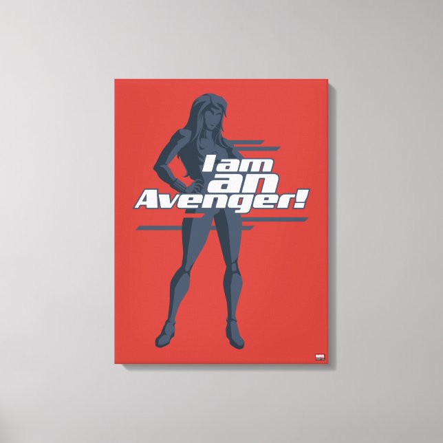 Avengers Classics | Black Widow "I Am" Graphic Canvas Print (Front)
