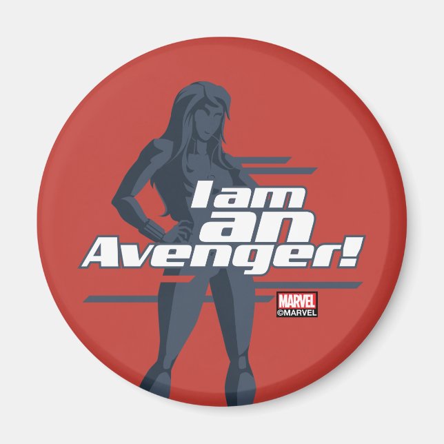 Avengers Classics | Black Widow "I Am" Graphic Magnet (Front)
