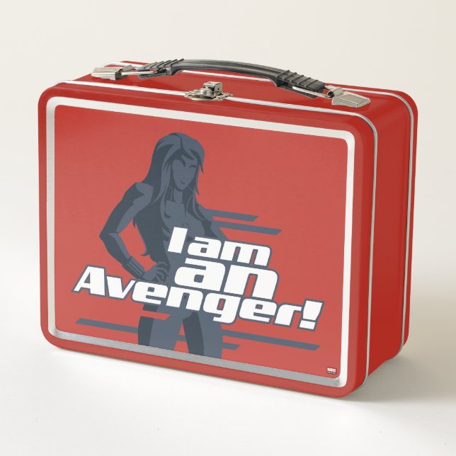 Avengers Classics | Black Widow "I Am" Graphic Metal Lunch Box (Front)