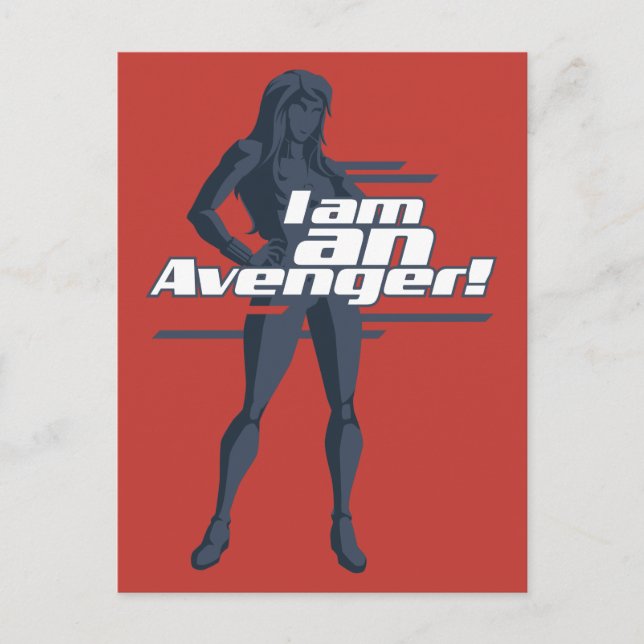 Avengers Classics | Black Widow "I Am" Graphic Postcard (Front)