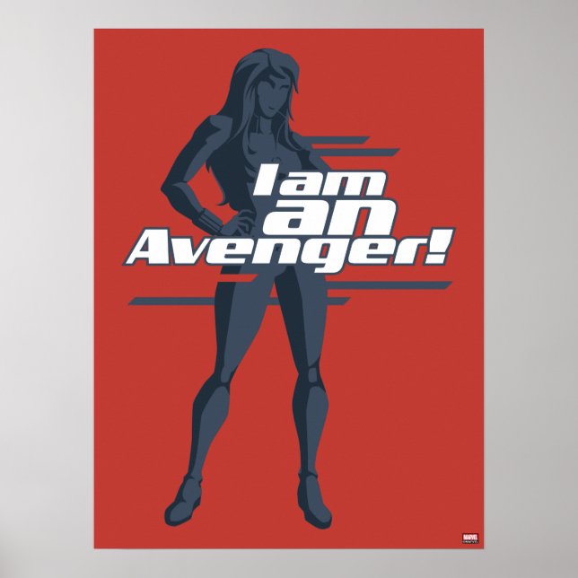 Avengers Classics | Black Widow "I Am" Graphic Poster (Front)