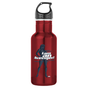 Avengers Classics   Black Widow "I Am" Graphic Stainless Steel Water Bottle