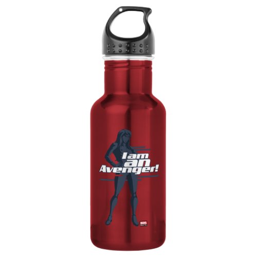 Avengers Classics  Black Widow I Am Graphic Stainless Steel Water Bottle