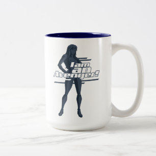 Avengers Classics   Black Widow "I Am" Graphic Two-Tone Coffee Mug