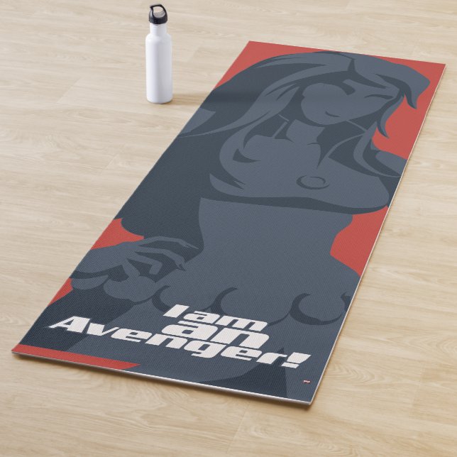 Avengers Classics | Black Widow "I Am" Graphic Yoga Mat (In Situ)