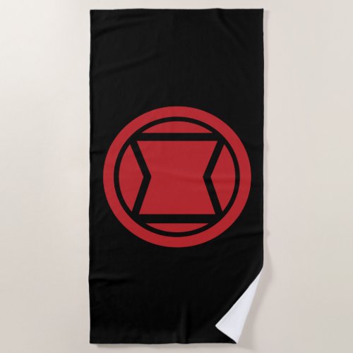 Avengers Classics  Black Widow Icon Beach Towel