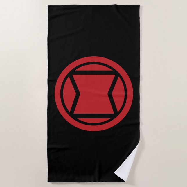 Avengers Classics | Black Widow Icon Beach Towel (Front)
