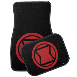 Avengers Classics   Black Widow Icon Car Floor Mat