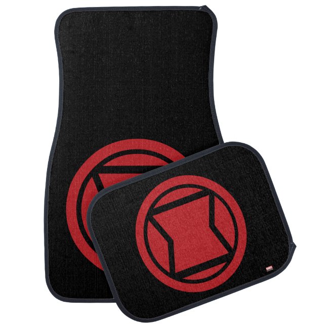 Avengers Classics | Black Widow Icon Car Floor Mat (Set)