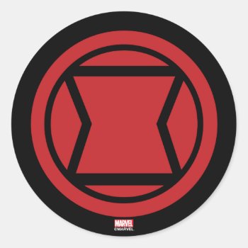 Avengers Classics | Black Widow Icon Classic Round Sticker by avengersclassics at Zazzle