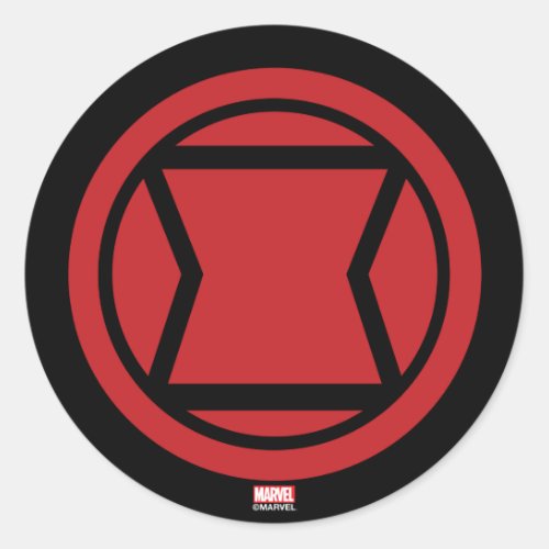 Avengers Classics  Black Widow Icon Classic Round Sticker