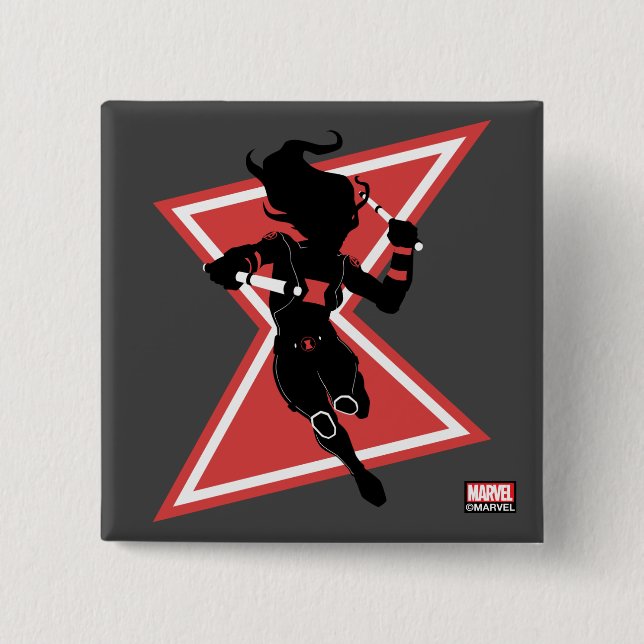 Avengers Classics | Black Widow Icon Graphic Button (Front)