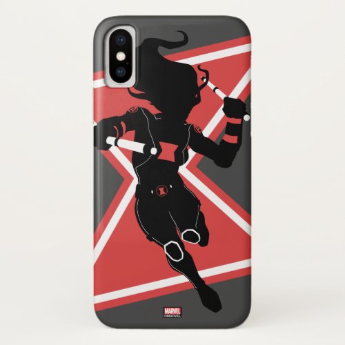 Avengers Classics  Black Widow Icon Graphic iPhone X Case