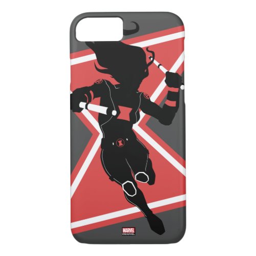 Avengers Classics  Black Widow Icon Graphic iPhone 87 Case