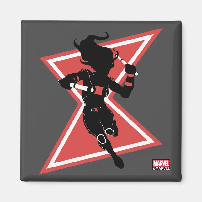 Avengers Classics | Black Widow Icon Graphic Magnet (Front)