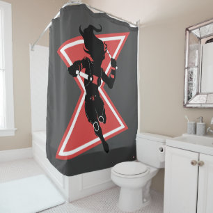 Avengers Classics   Black Widow Icon Graphic Shower Curtain