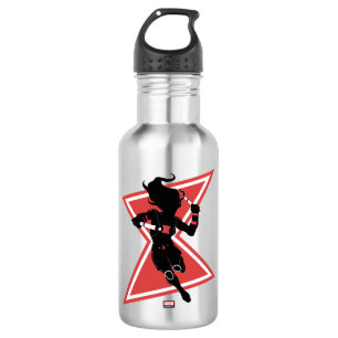Avengers Classics   Black Widow Icon Graphic Stainless Steel Water Bottle