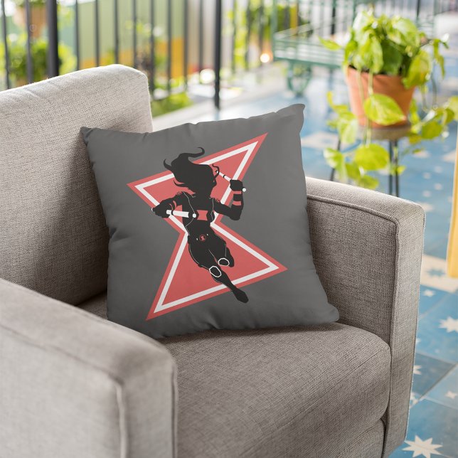 Avengers Classics | Black Widow Icon Graphic Throw Pillow (Creator Uploaded)