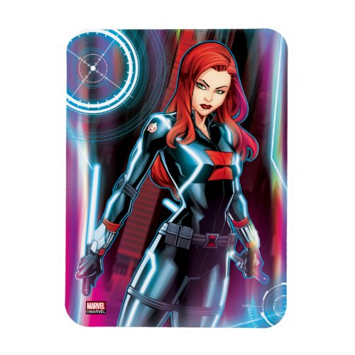 Avengers Classics  Black Widow Neon Glow Magnet