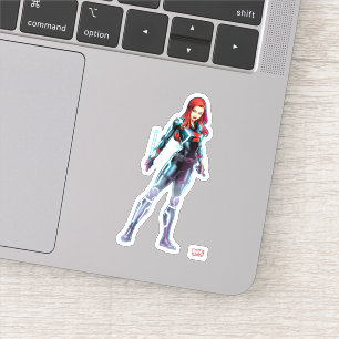 Avengers Classics   Black Widow Neon Glow Sticker