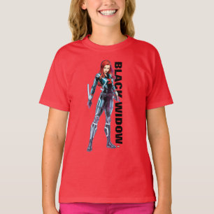 Avengers Classics Black Widow Neon Glow T-Shirt
