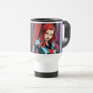 Avengers Classics Black Widow Neon Glow Travel Mug