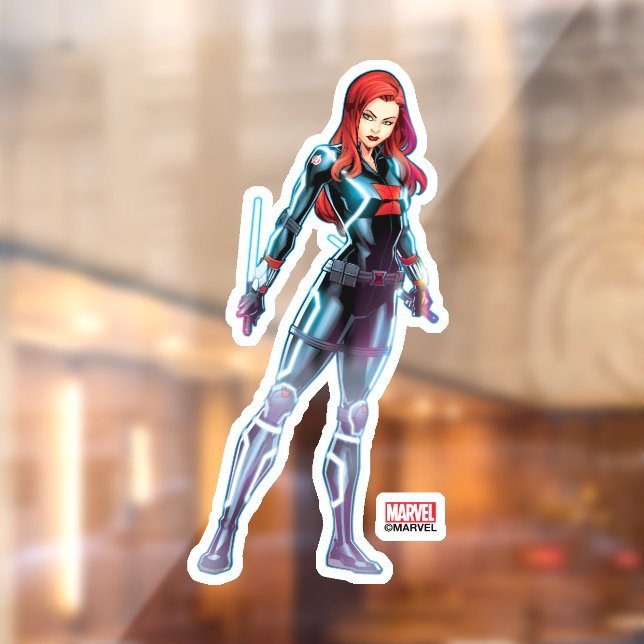 Avengers Classics | Black Widow Neon Glow Window Cling (Sheet 2)