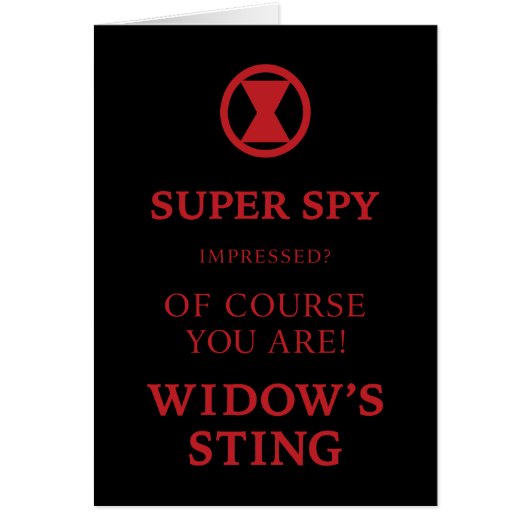 Avengers Classics | Black Widow Typography Cards (Front)