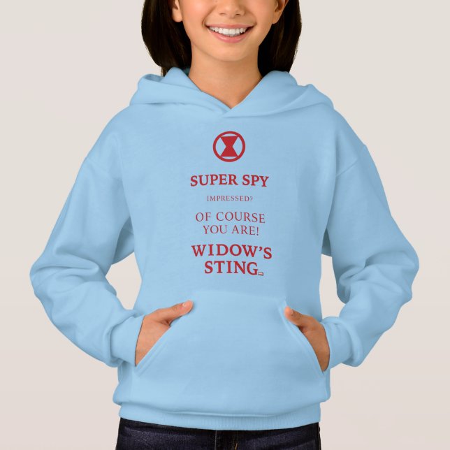 Avengers Classics | Black Widow Typography Hoodie (Front)