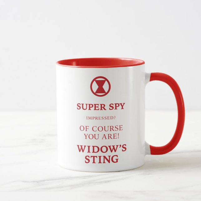Avengers Classics | Black Widow Typography Mug (Right)
