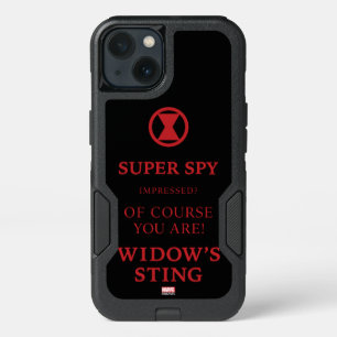Avengers Classics Black Widow Typography iPhone 13 Case