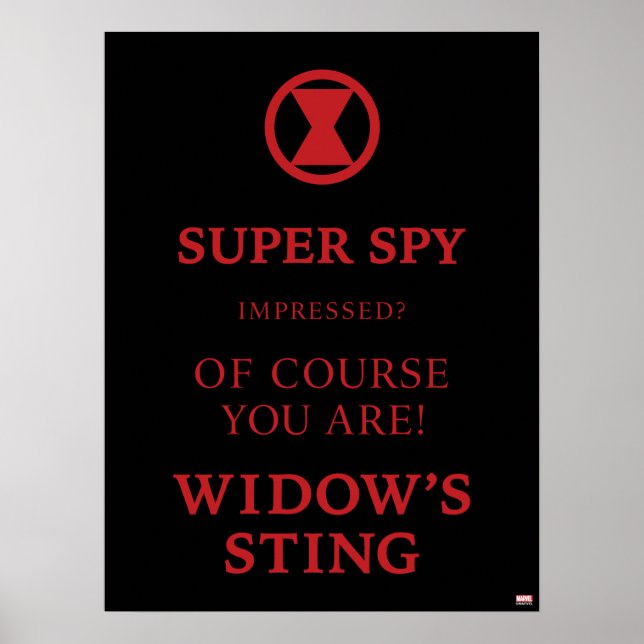 Avengers Classics | Black Widow Typography Poster (Front)
