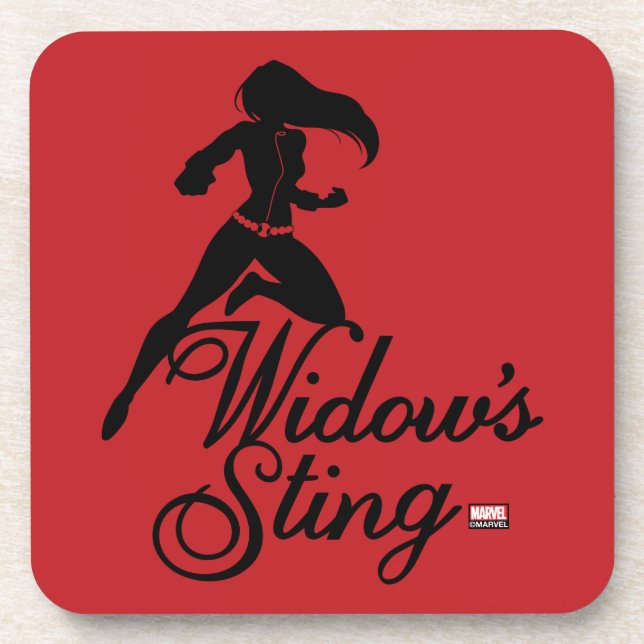 Avengers Classics | Black Widow "Widow's Sting" Beverage Coaster (Front)