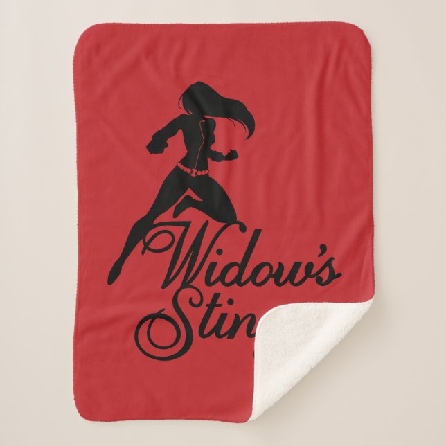 Avengers Classics | Black Widow "Widow's Sting" Sherpa Blanket (Front)