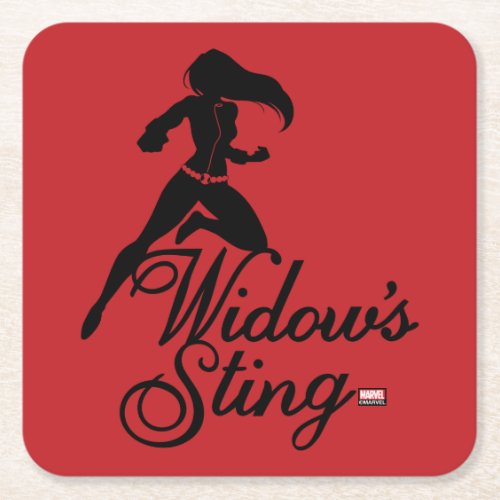 Avengers Classics  Black Widow Widows Sting Square Paper Coaster