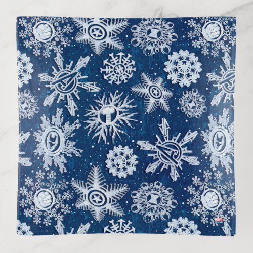 Avengers Classics  Blue Snowflake Logo Pattern Trinket Tray